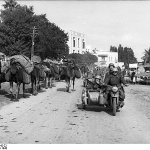 Tunesien_Fallschirmjäger_auf_Motorrädern