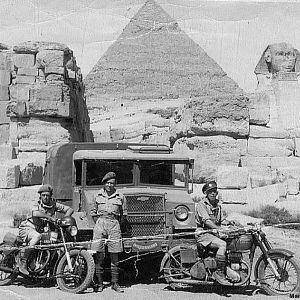 British-Military-motorcycles-Egypt-WWII