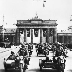 German-army-motorcylcle-and-sidecar