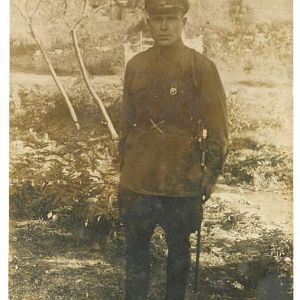 Конный пограничник 23-го погранотряда Сергей Лукачёв. 4 сентября 1934 года.