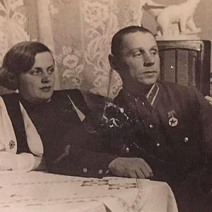 Александр Иванович Лоскутов с супругой Ольгой Васильевной.