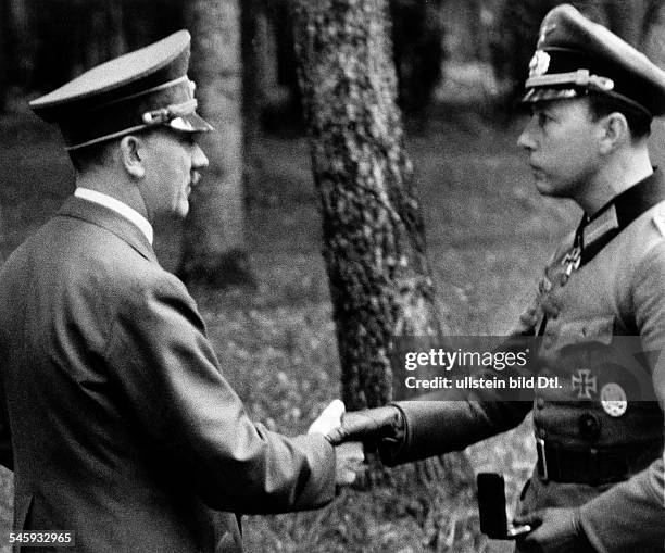 ✠ Horst Niemack with Hitler