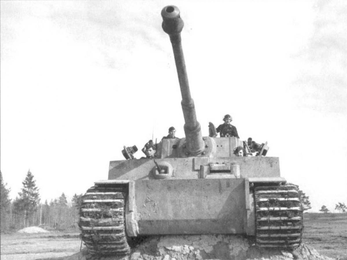 Тигр 1943 года. Танк тигр 502 танкового батальона.